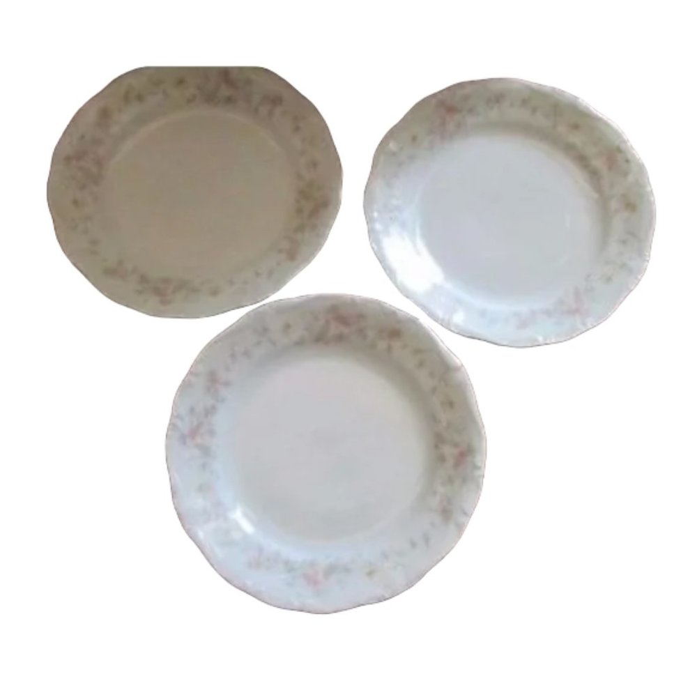Johann Haviland Floral‎ Splendor Lot 3 bread butter Plates 6.25" Bavaria Germany